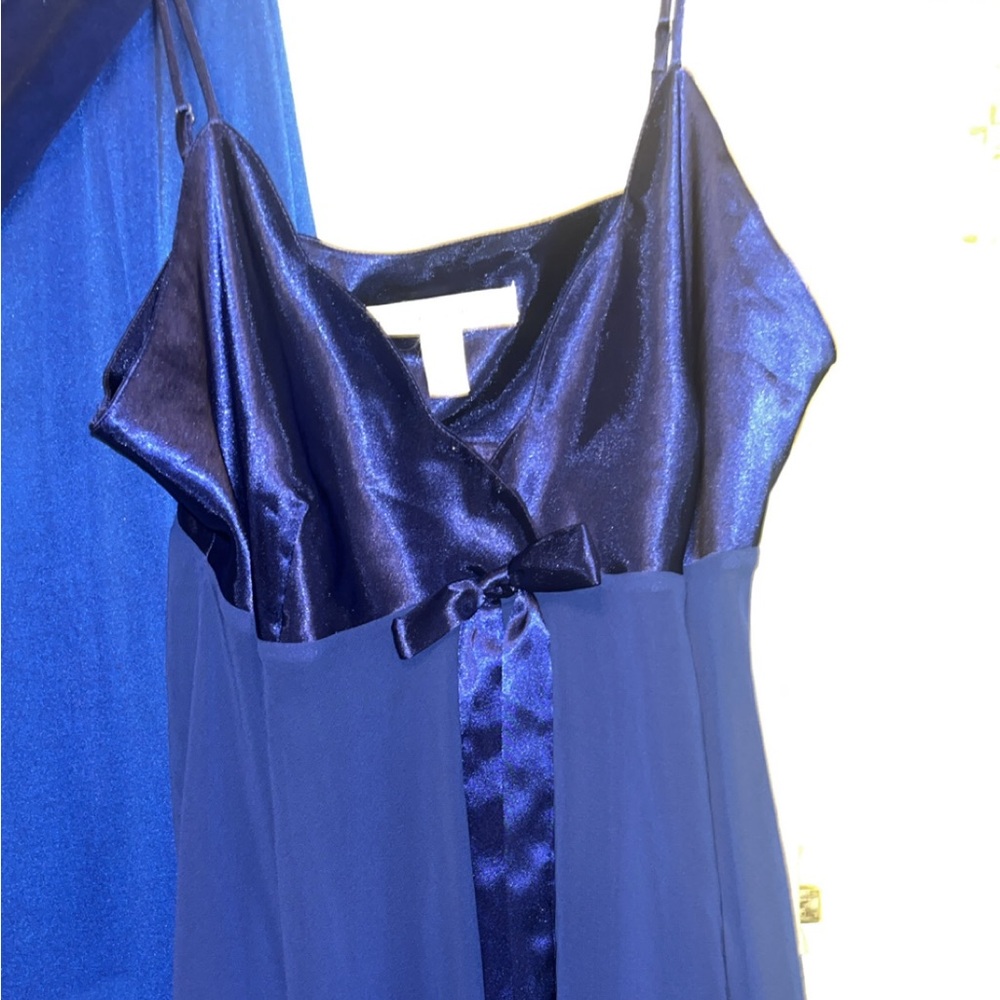 Victoria's Secret Blue Ruched Babydoll Dress